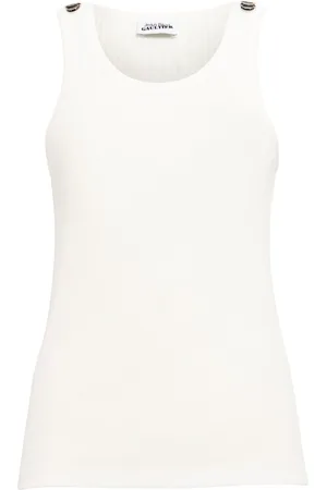 Jean Paul Gaultier Ribbed Cotton Tank Top