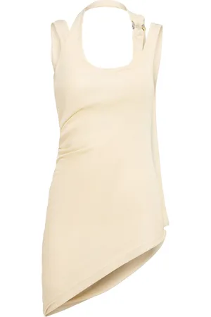Jean Paul Gaultier Ribbed Cotton Twisted Double-layer Top