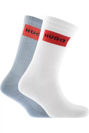 HUGO BOSS Miehet Sukat - 2 Pack Logo Socks Blue