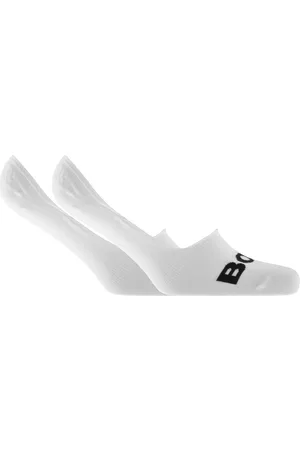 HUGO BOSS Miehet Sukat - BOSS Two Pack Shoeliner Socks White