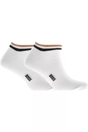 HUGO BOSS Miehet Sukat - BOSS Two Pack Soft Cotton Socks White