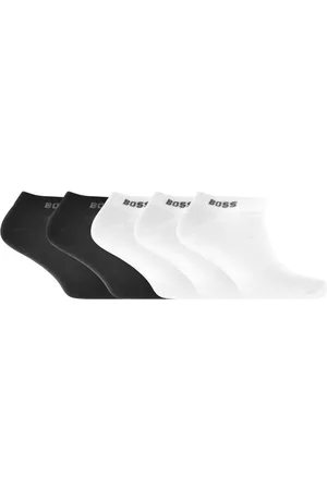 HUGO BOSS Miehet Sukat - BOSS Five Pack Trainer Socks White