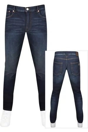 Belstaff Miehet Slim Fit Farkut - Longton Dark Wash Slim Jeans Blue