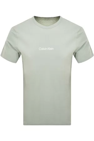 Calvin Klein Miehet T-paidat - Lounge Logo T Shirt Green