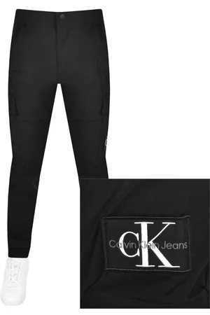 Calvin Klein Miehet Reisitaskuhousut - Jeans Skinny Cargo Trousers Black