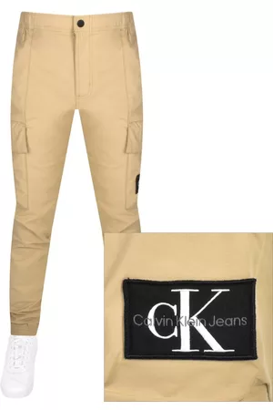 Calvin Klein Miehet Reisitaskuhousut - Jeans Skinny Cargo Trousers Beige