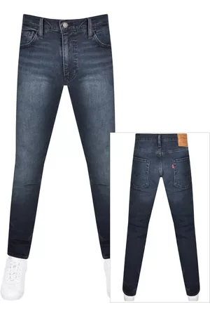 Levi's Miehet Slim Fit Farkut - 512 Slim Tapered Dark Wash Jeans Blue