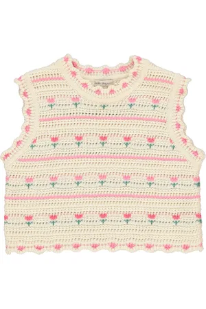Bebe Paloma Cotton Crochet Vest