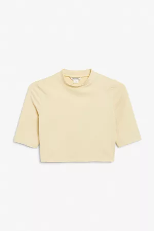 Monki Fitted crop top