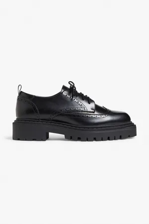 Monki Faux leather brogues