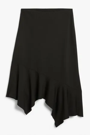 Monki Asymmetric midi skirt