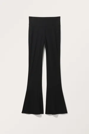 Monki Kick-Flare Mesh Trousers