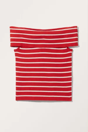 Monki Knitted Off-Shoulder Top