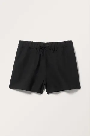 Monki Linen Blend Mini Shorts