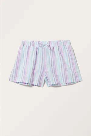 Monki Linen Blend Mini Shorts