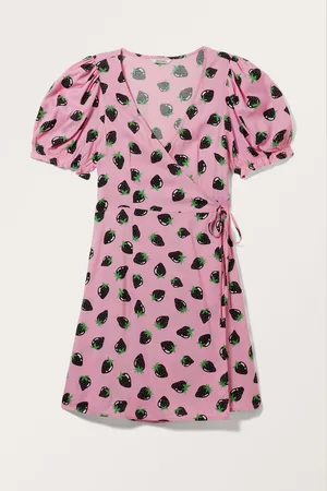 Monki Mini V-neck Wrap Dress