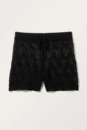 Monki Loose Knitted Mini Shorts