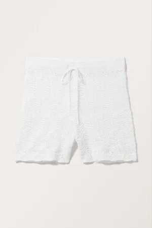 Monki Loose Knitted Mini Shorts