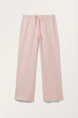 Monki Loose Pull-on Cotton Trousers