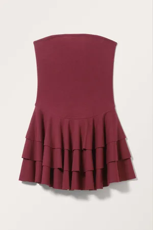 Monki Frilled Mini Tube Dress