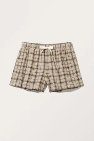 Monki Mini Flannel Shorts