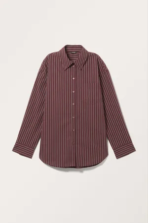 Monki Oversized Long Sleeve Poplin Shirt