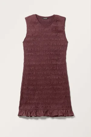 Monki Smocked Sleeveless Mini Dress