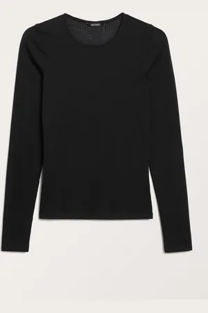 Monki Ribbed long sleeve top