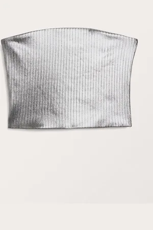 Monki Ribbed tube top