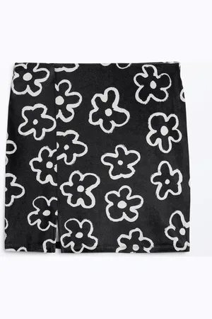 Monki Velvet mini skirt