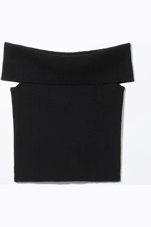 Monki Knitted Off-Shoulder Top