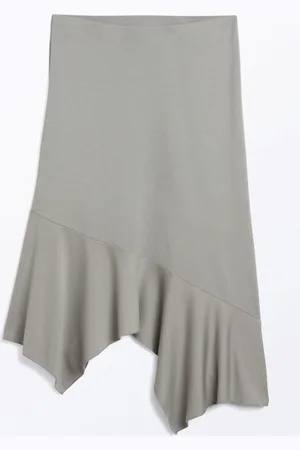 Monki Asymmetric midi skirt