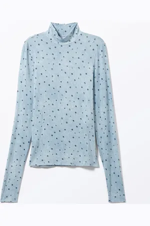Monki Long-Sleeved Mock Turtleneck Top