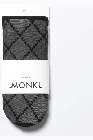 Monki Checked Heart Tights