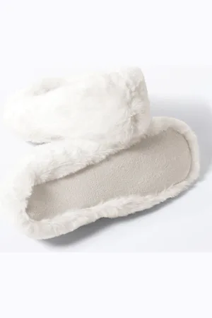 Monki Faux-Fur Ballerinas