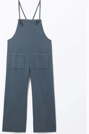 Monki Loose Fit Denim Dungarees