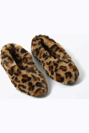Monki Faux-Fur Ballerinas
