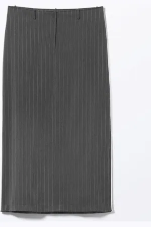 Monki Low Waisted Midi Column Skirt