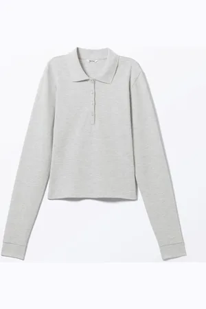 Monki Long-Sleeved Polo Top