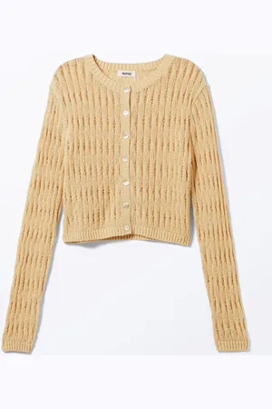 Monki Fitted Long-Sleeved Knitted Cardigan