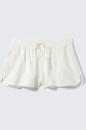 Monki Short Low-Rise Satin Shorts