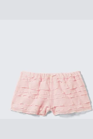 Monki Frilled Lace Mini Shorts