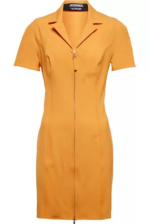 Jacquemus La Robe Tangelo wool-blend minidress
