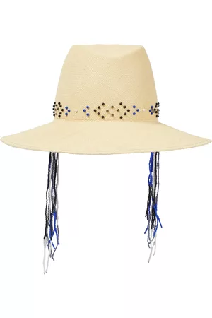 Maison Michel Kate embellished straw hat