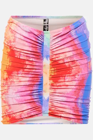 Reina Olga Geraldina tie-dye miniskirt