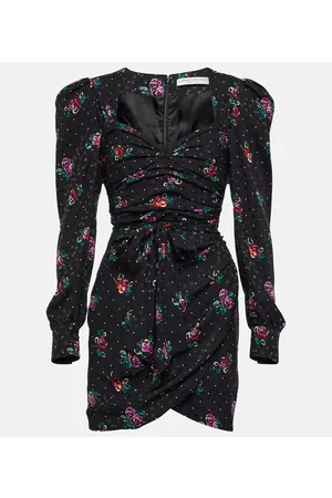 Alessandra Rich Floral silk minidress