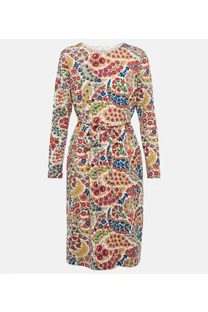 Etro Naiset Printtimekot - Floral wool-blend dress