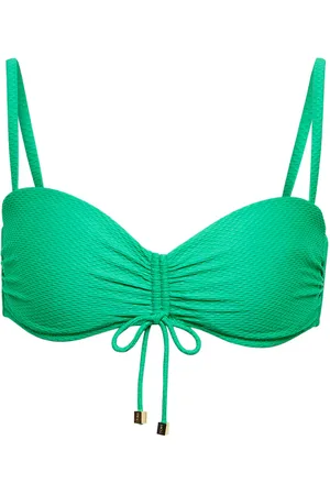 Heidi Klein Textured self-tie bikini top