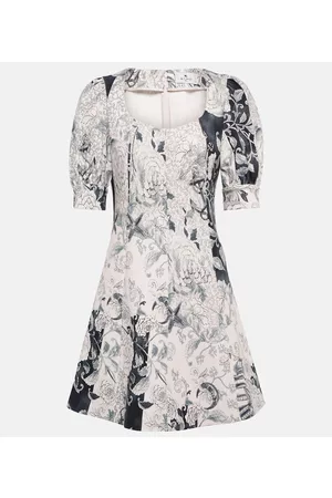 Etro Floral twill minidress