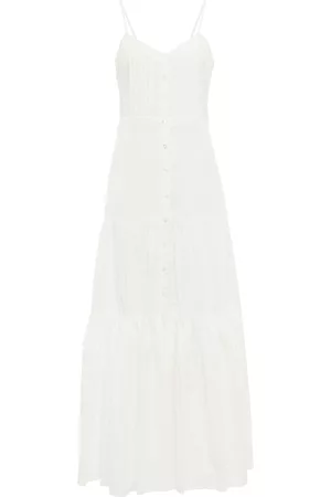 VERONICA BEARD Alondra embroidered cotton maxi dress